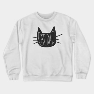 Cat Dad Doodle Crewneck Sweatshirt
